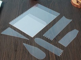 Pack 9 espatulas plasticas reposteria